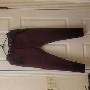 Mens American Eagle joggers,  size X Small. Burgundy color.